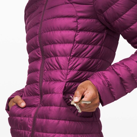Like New Lululemon Pack it Down Goose Down Jacket in Color Marvel Size 4 - Picture 6 of 12